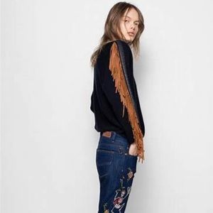 Zadig et Voltaire Banko fringe cashmere sweater